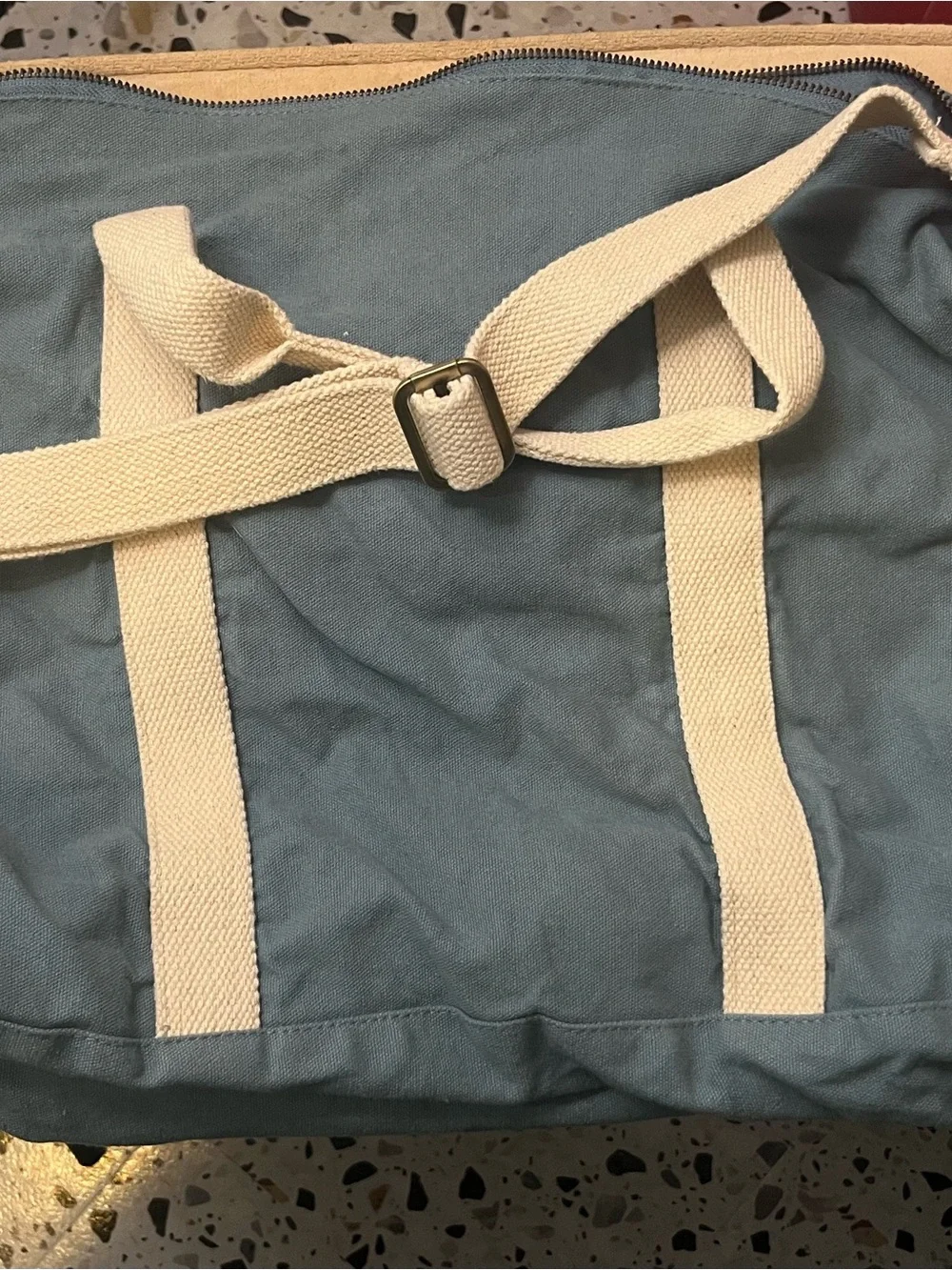 Known Supply Blue Canvas Duffel Bag